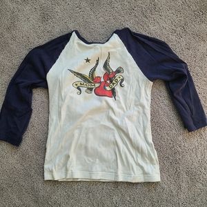 Sailor Jerry Mom& Dad tattoo baseball shirt size M